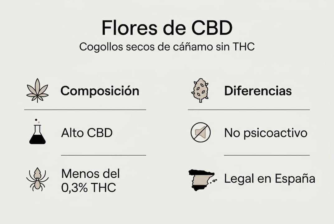 Infografía: cómo son y en qué se diferencian las flores de CBD