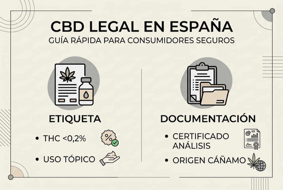 Guía visual para reconocer el CBD legal en España