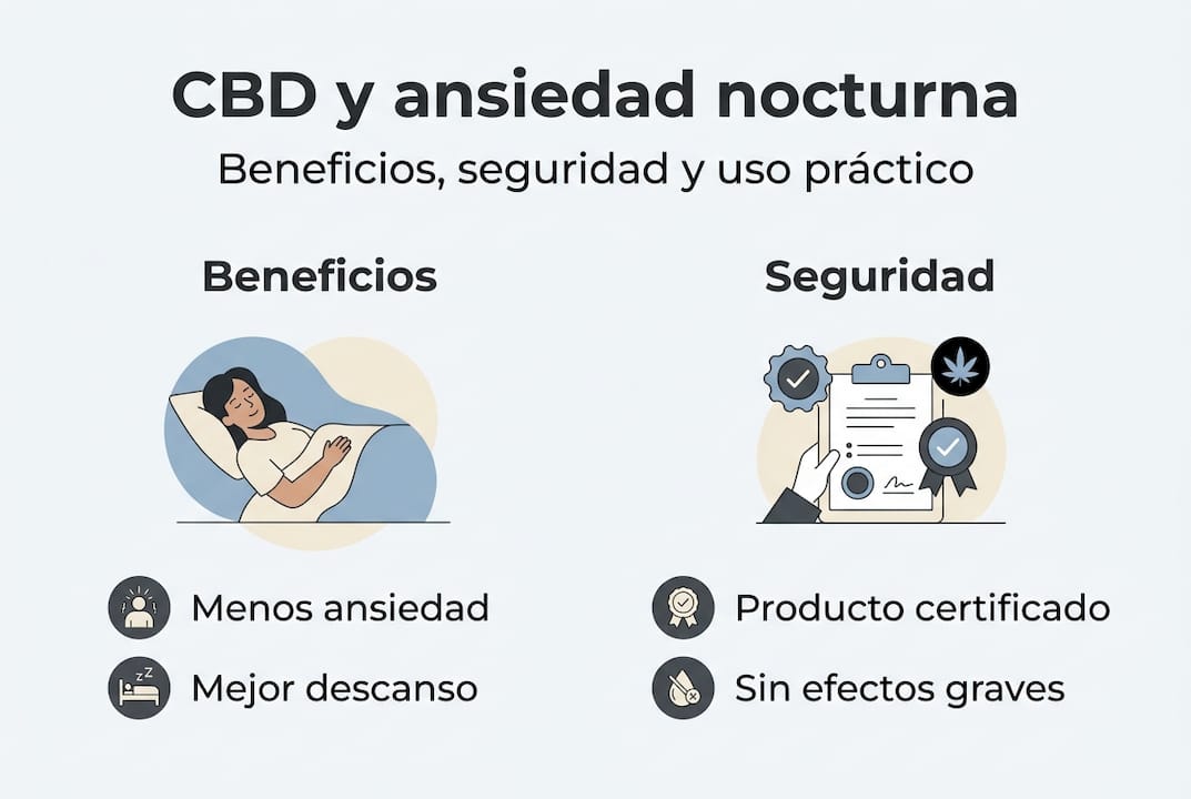 Guía visual sobre las ventajas y la seguridad del CBD
