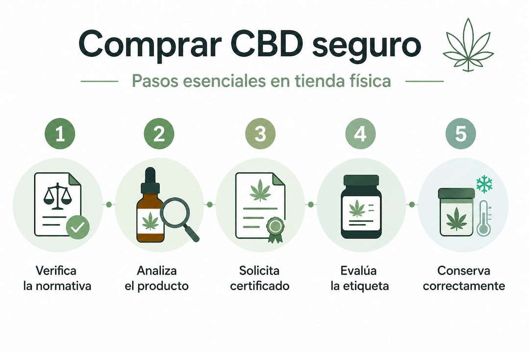 Guía visual: cómo comprar CBD de forma segura paso a paso
