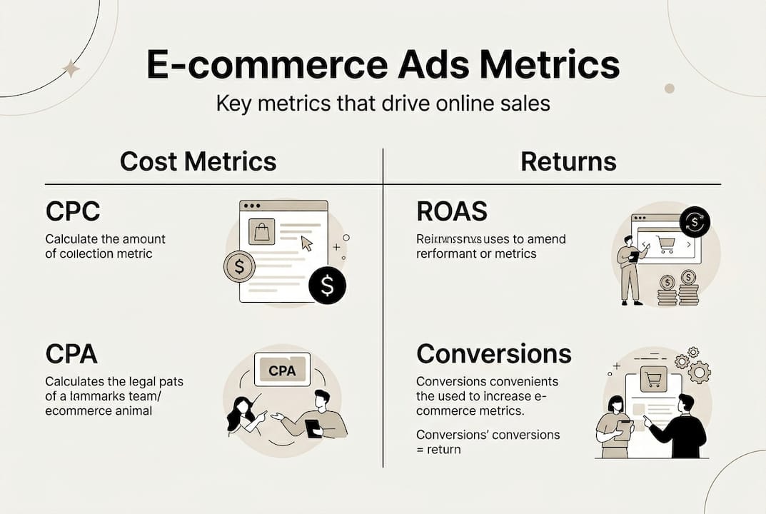 Infographic key metrics Google Ads ecommerce