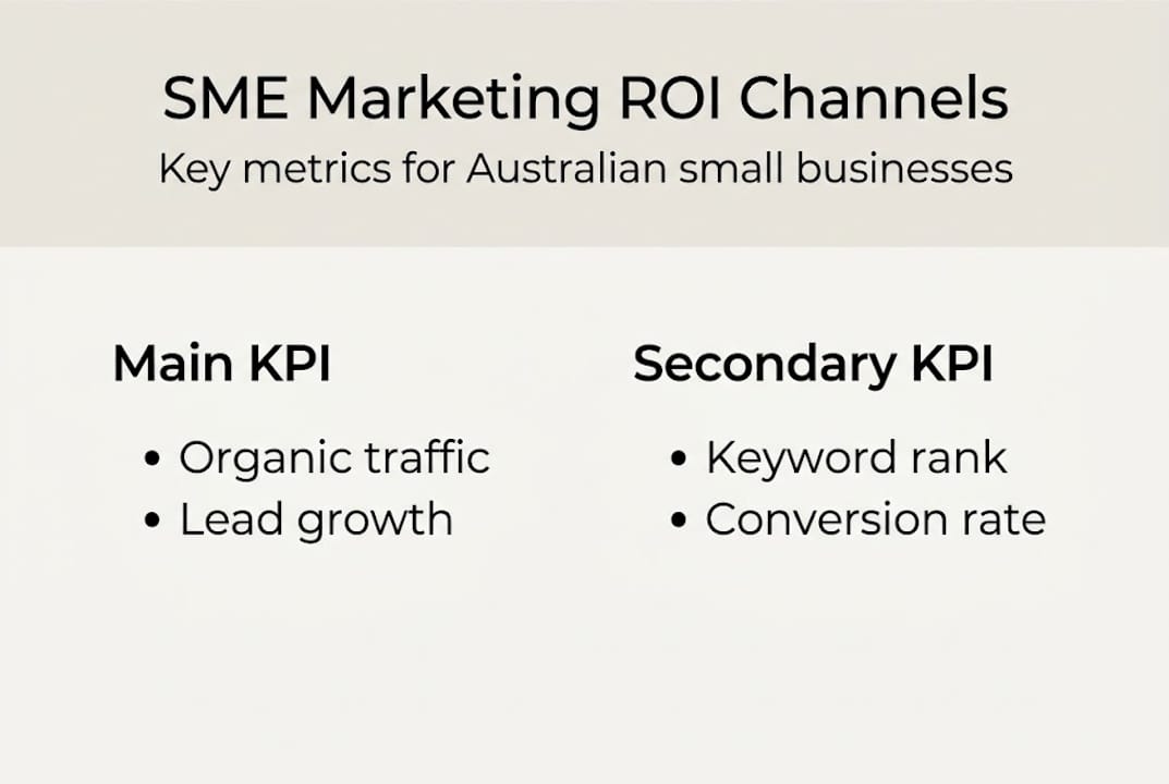 Infographic measuring SME digital marketing ROI