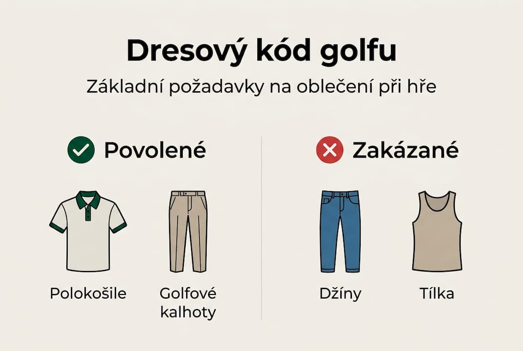 Přehled golfového oblékání: co si na hřiště vzít a čemu se raději vyhnout