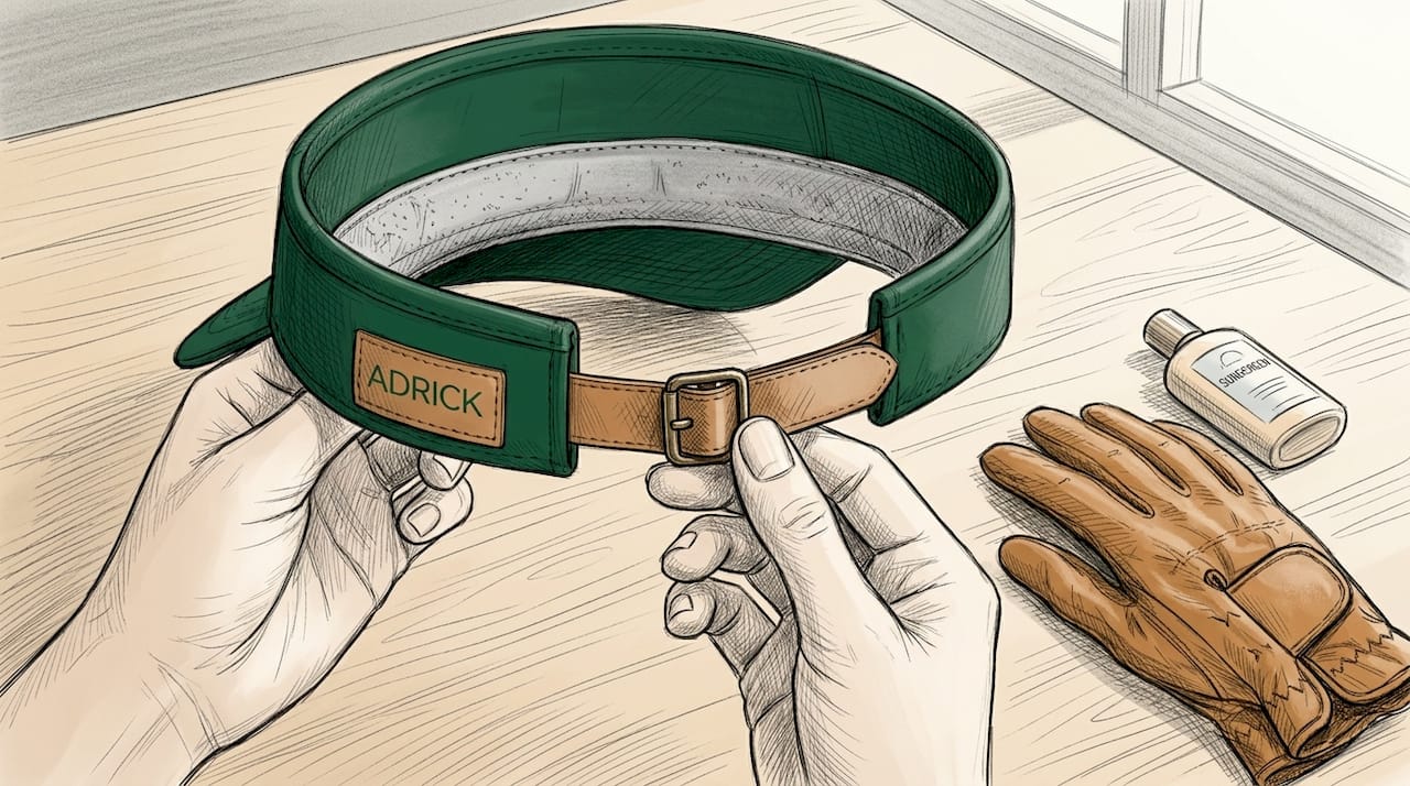 Podrobně jsme se zaměřili na způsob, jakým se zapíná golfová čepice s kšiltem.