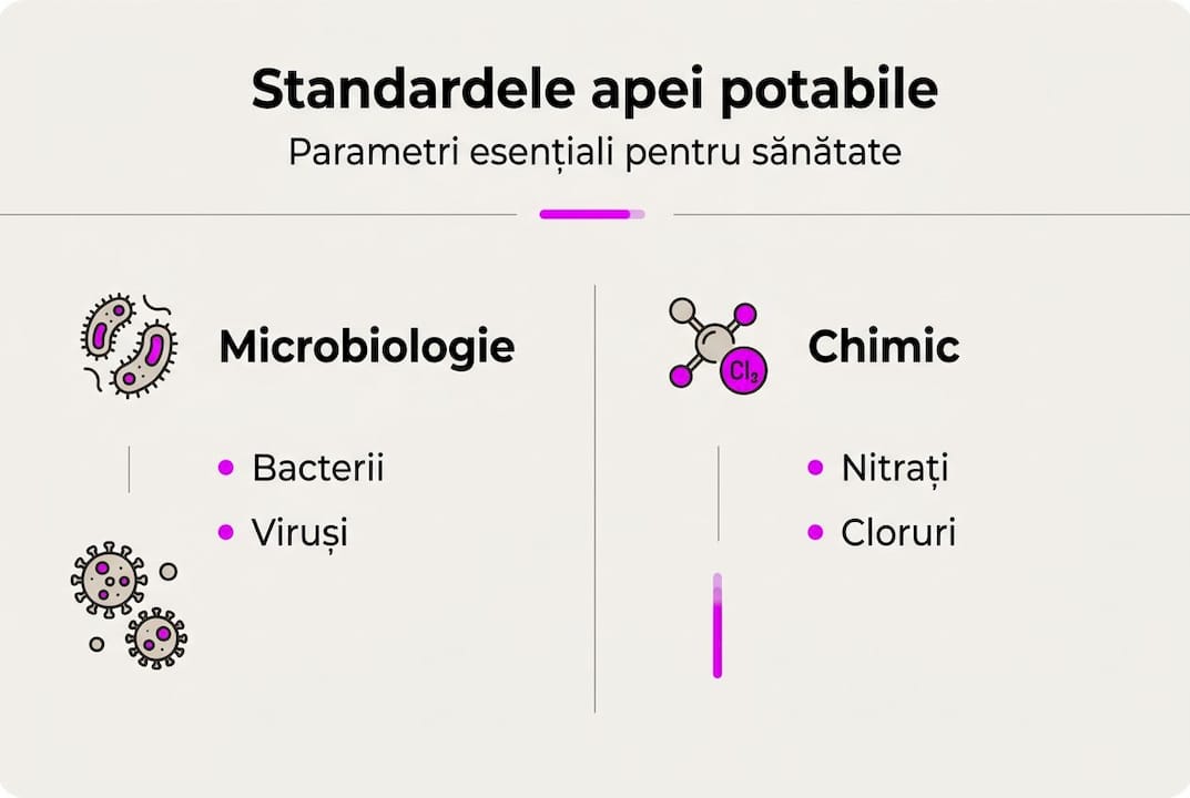Infografic: Ce trebuie să știi despre parametrii de bază ai apei potabile