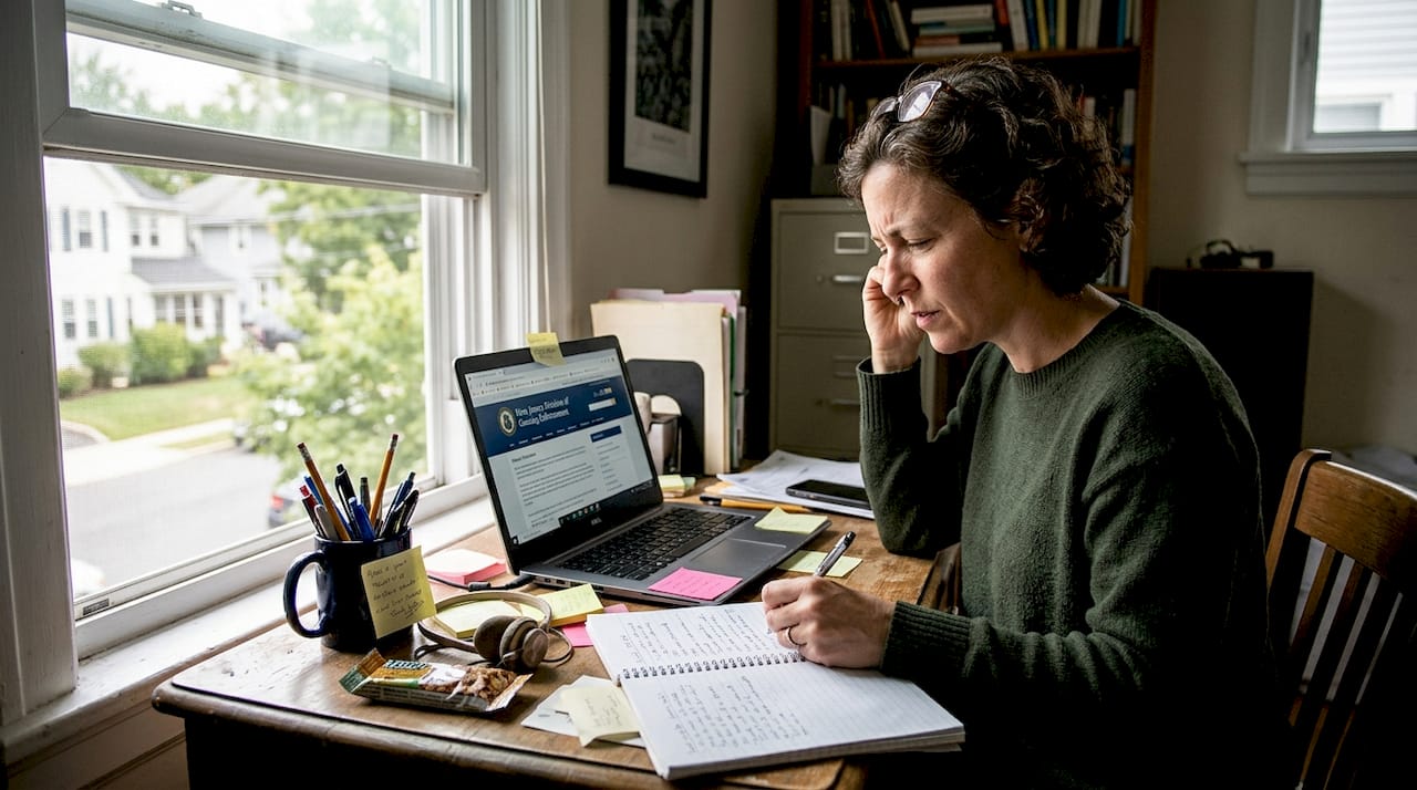 Woman verifies online gambling site legality