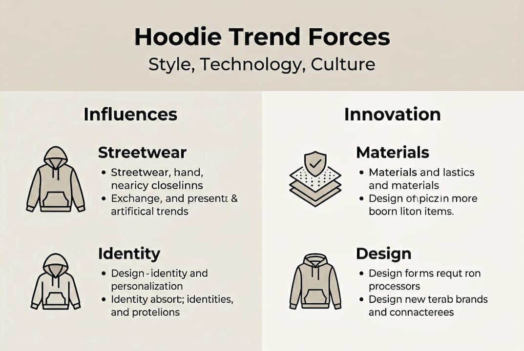 Infographic hoodie trend forces and key drivers