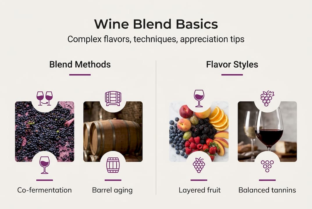 Infographic summarizes wine blend basics