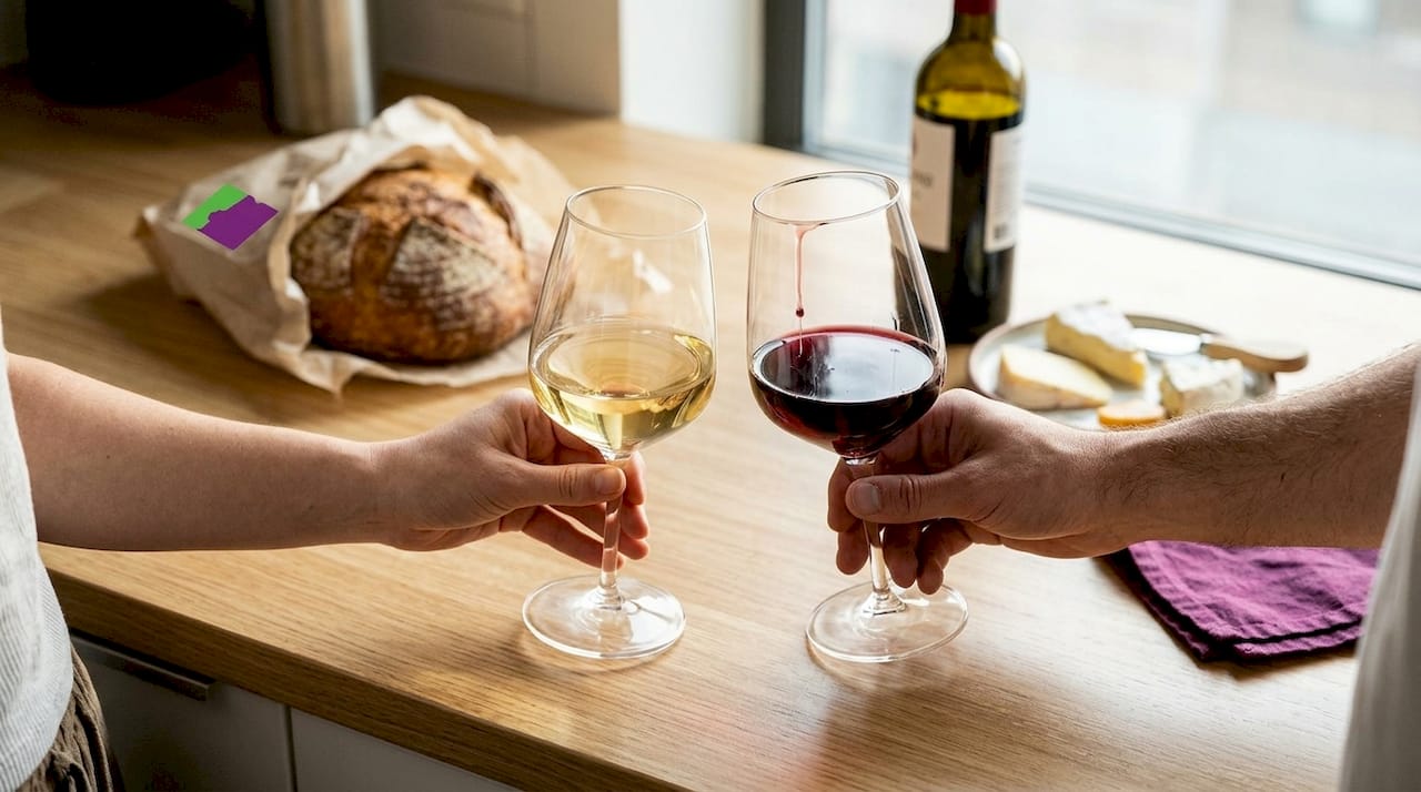 Comparing red and white wine sweetness