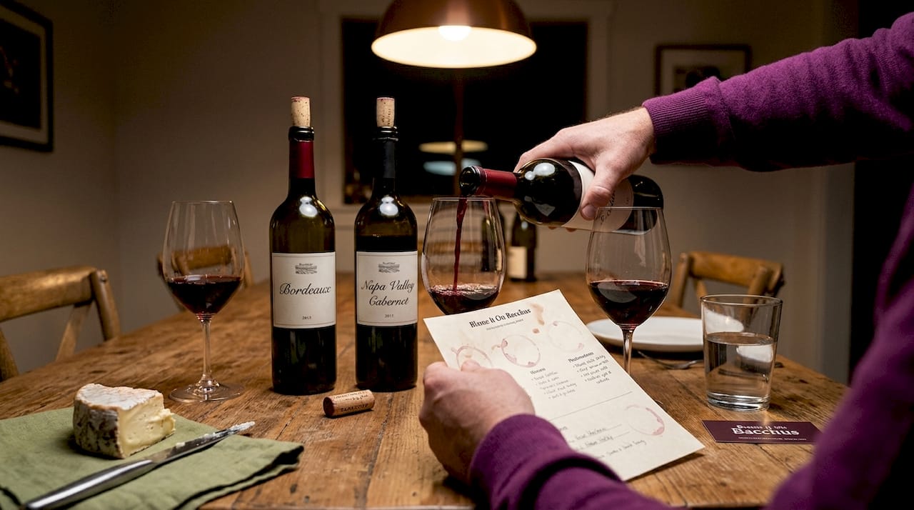 Tasting Bordeaux and Napa Cabernet side-by-side