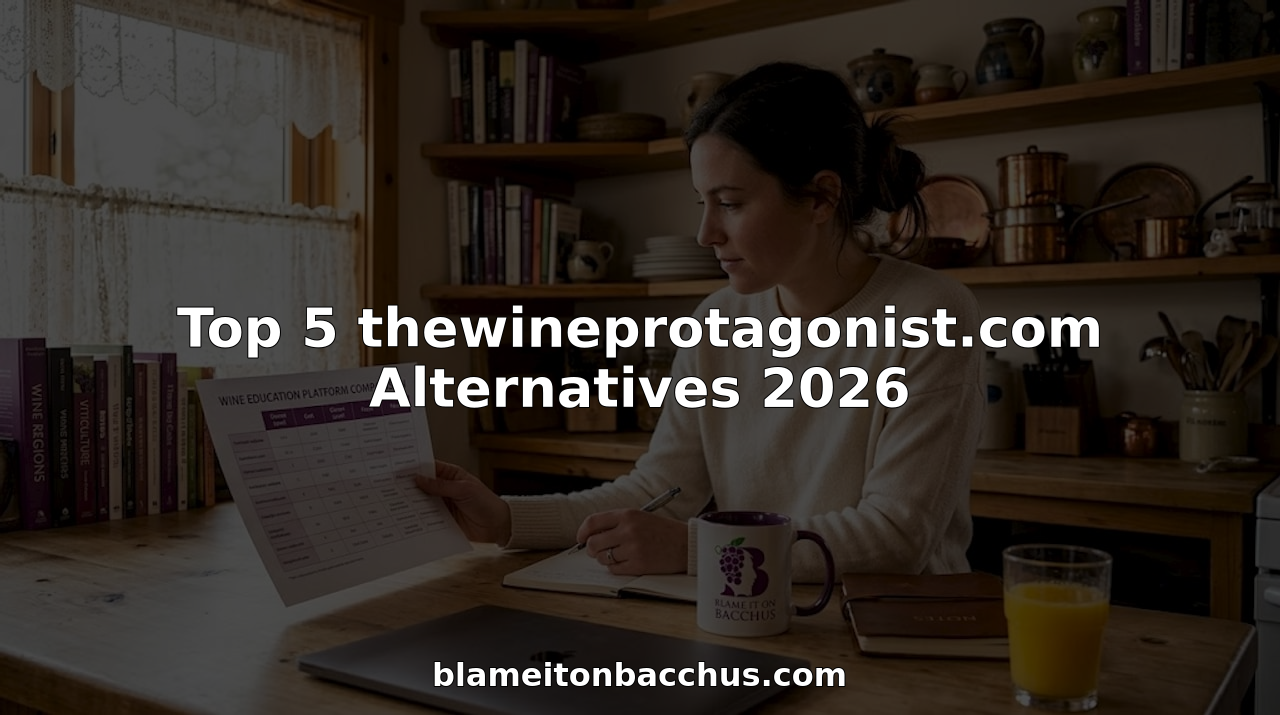 Woman reviewing wine education website comparison