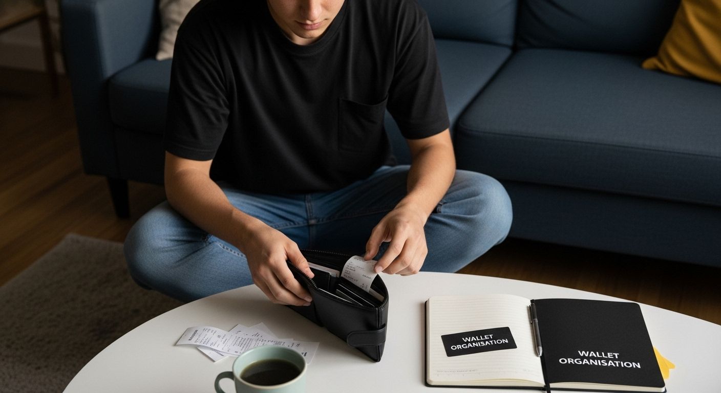 wallet declutter organisation
