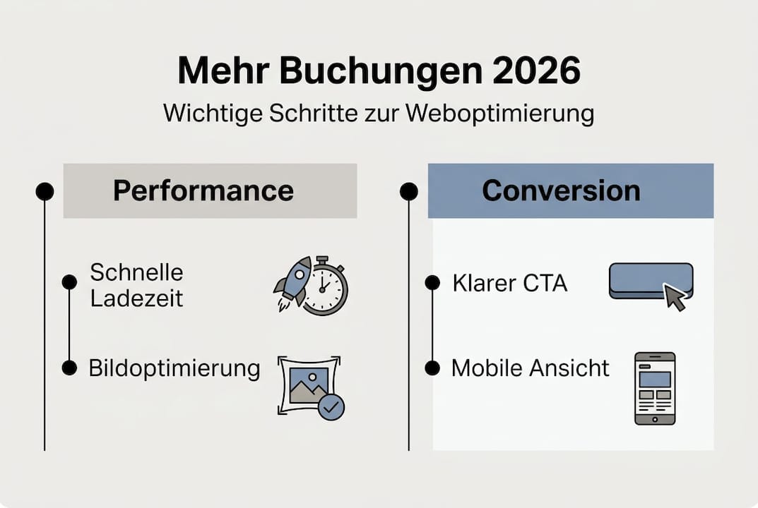 Infografik: Die wichtigsten Aspekte der Website-Optimierung auf einen Blick