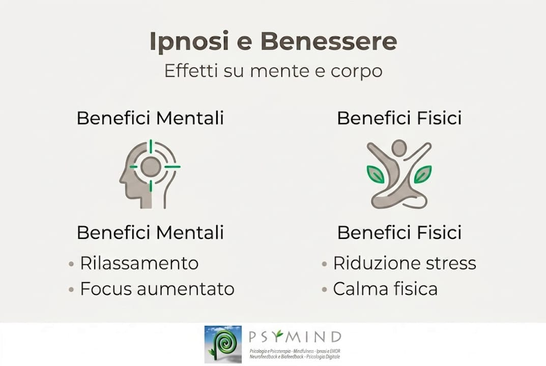 Infografica: come l’ipnosi influenza la mente e il corpo