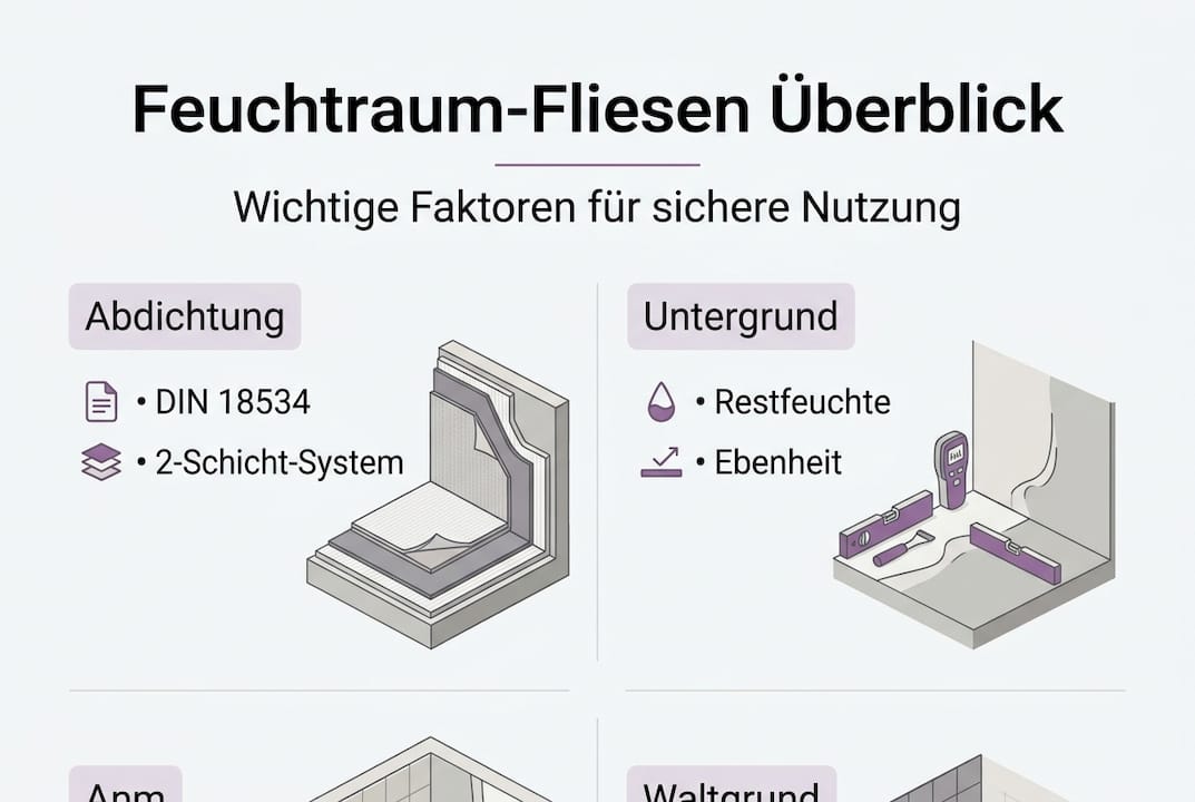 Übersicht: Fliesen und Abdichtung in Nassbereichen – worauf kommt es an?