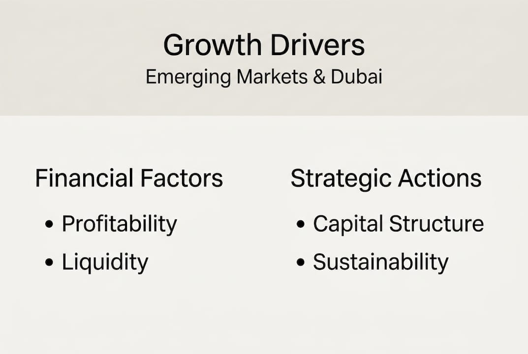 Infographic of sustainable growth drivers