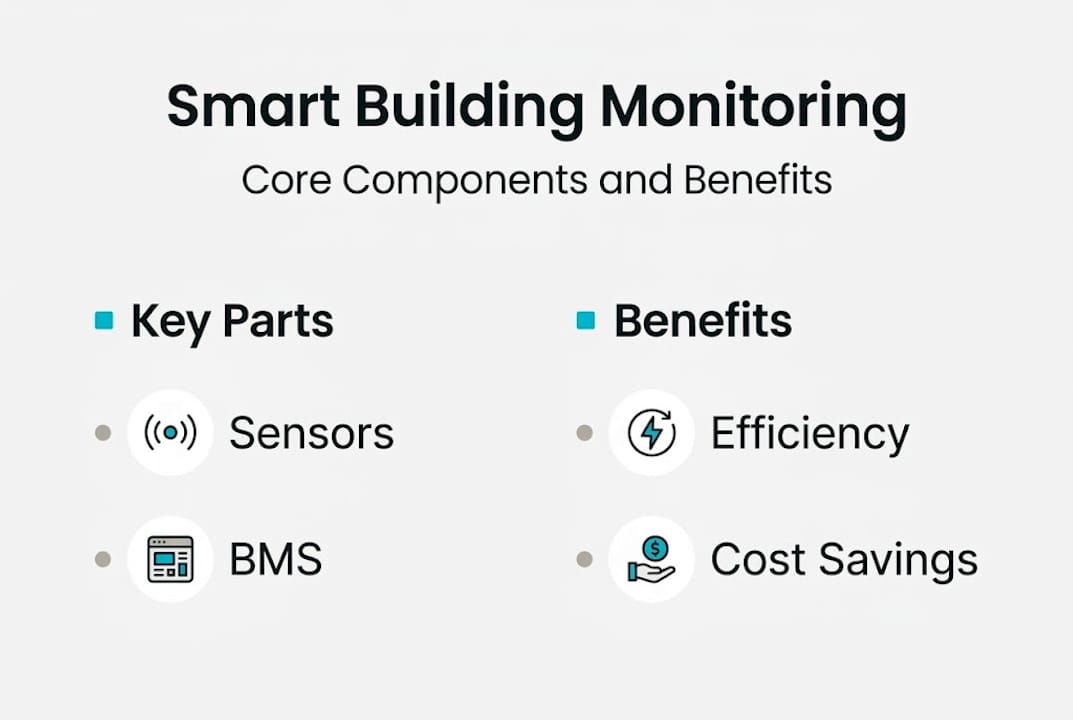 Infographic core components and benefits smart monitoring