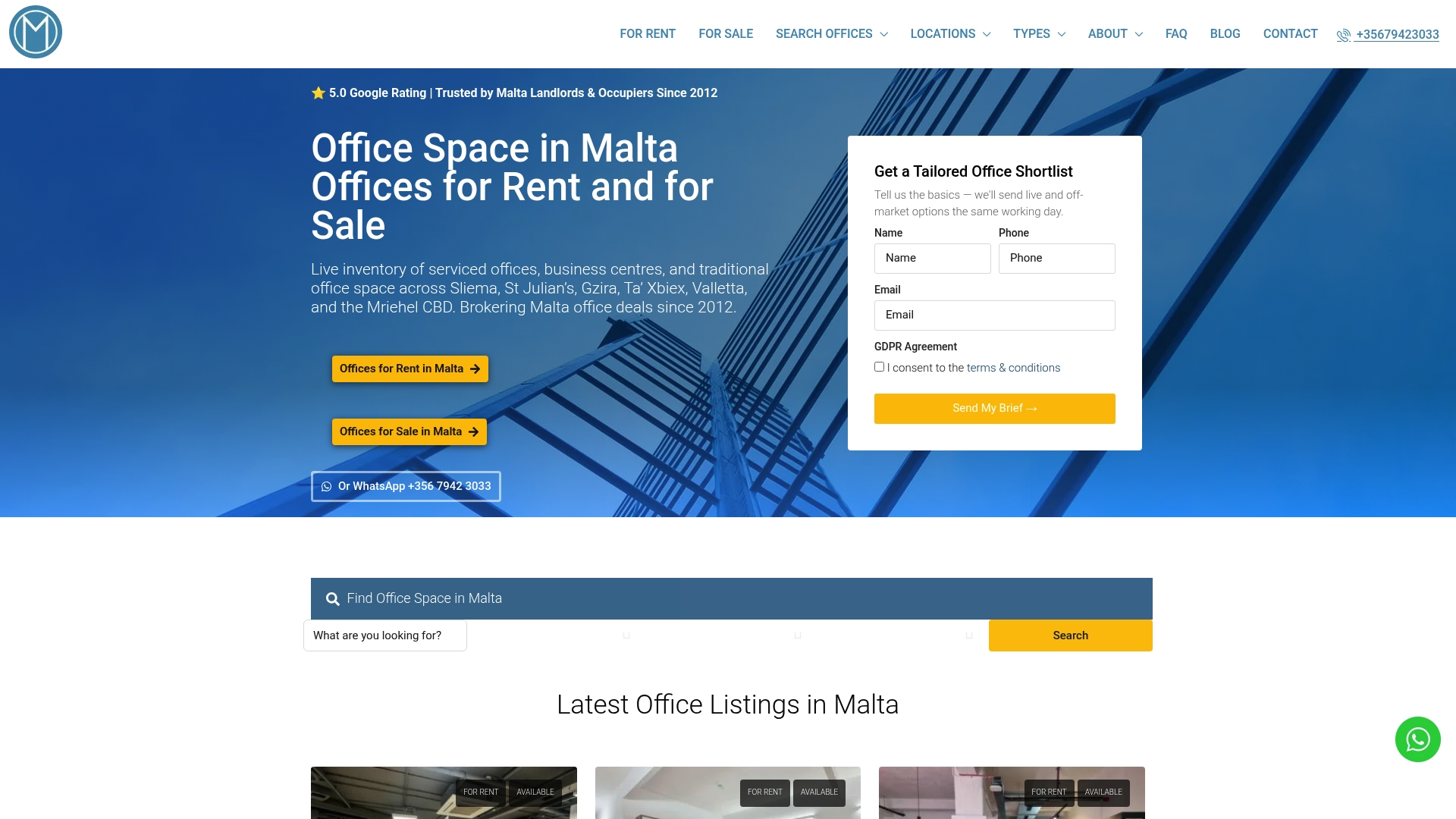 Offices in Malta with Parking