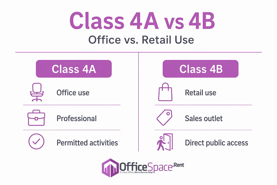 Infographic compares Malta Class 4A and 4B offices