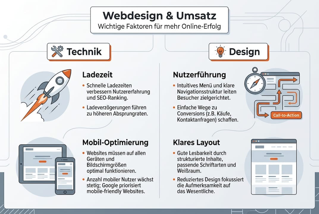 Infografik: Welche Webdesign-Faktoren beeinflussen die Conversion-Rate?