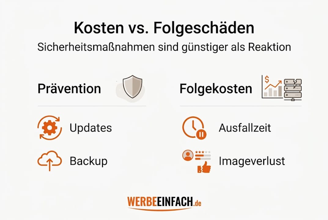 Übersichtsgrafik: Vorbeugende Maßnahmen gegen Kosten und potenzielle Folgekosten im Blick behalten