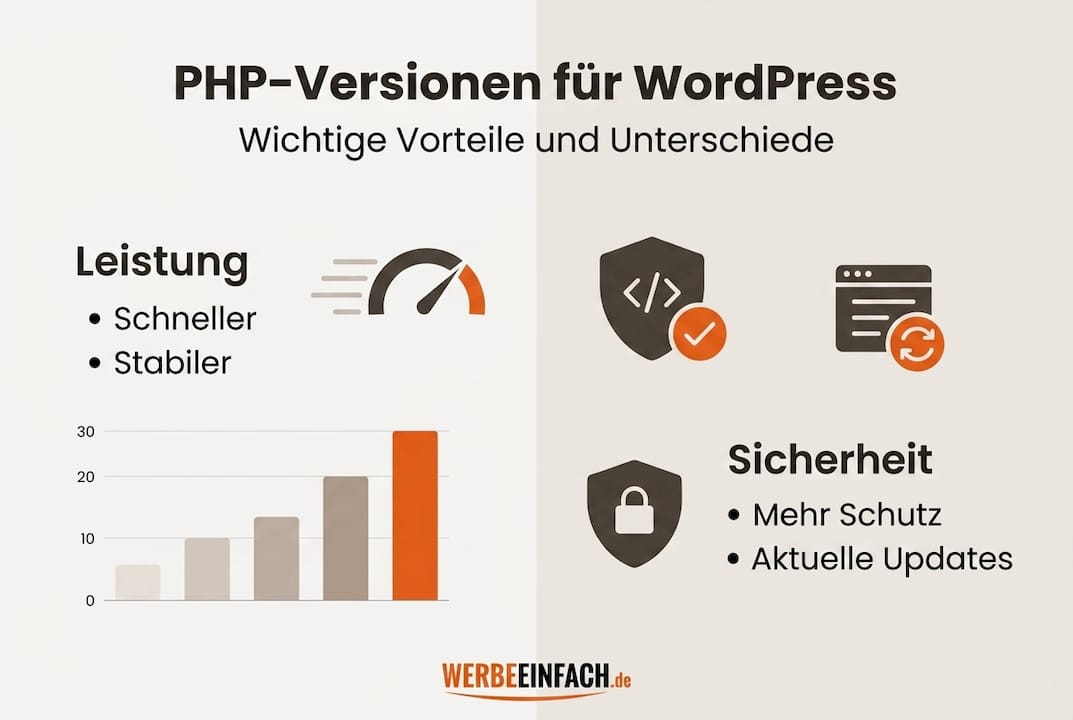 Infografik: Warum aktuelle PHP-Versionen WordPress noch besser machen