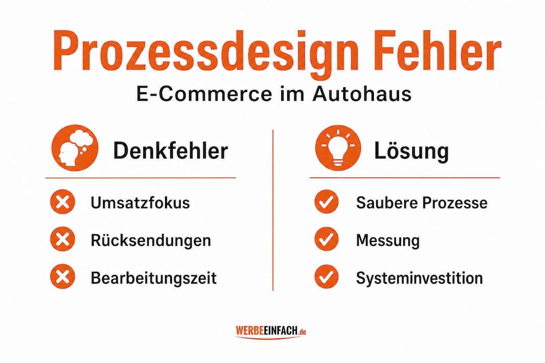 Infografik: Typische Fehler im Prozess und wie man sie vermeidet