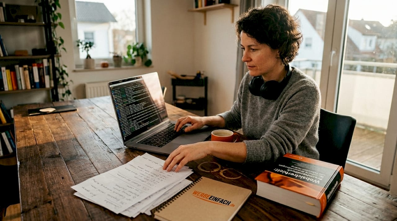Webentwickler passt die Testumgebung einer WordPress-Website an