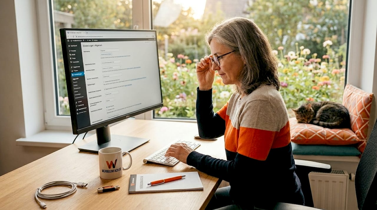 IT-Experte arbeitet im Homeoffice und nutzt ein Content-Management-System
