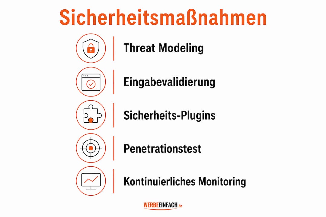Infografik: So schützen Sie Ihr Webprojekt – Wichtige Maßnahmen für mehr Sicherheit