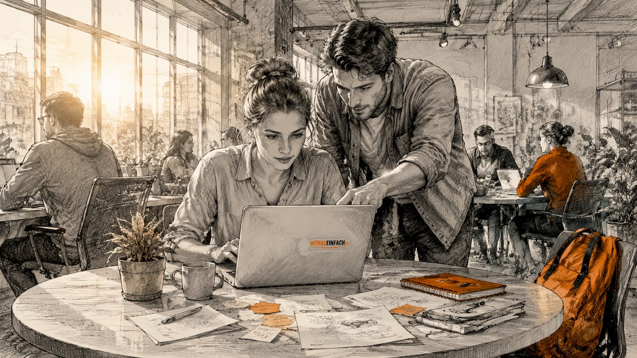 Entwickler arbeiten gemeinsam an Projekten und nutzen dabei den GitHub Flow, um ihre Zusammenarbeit effizient und transparent zu gestalten.