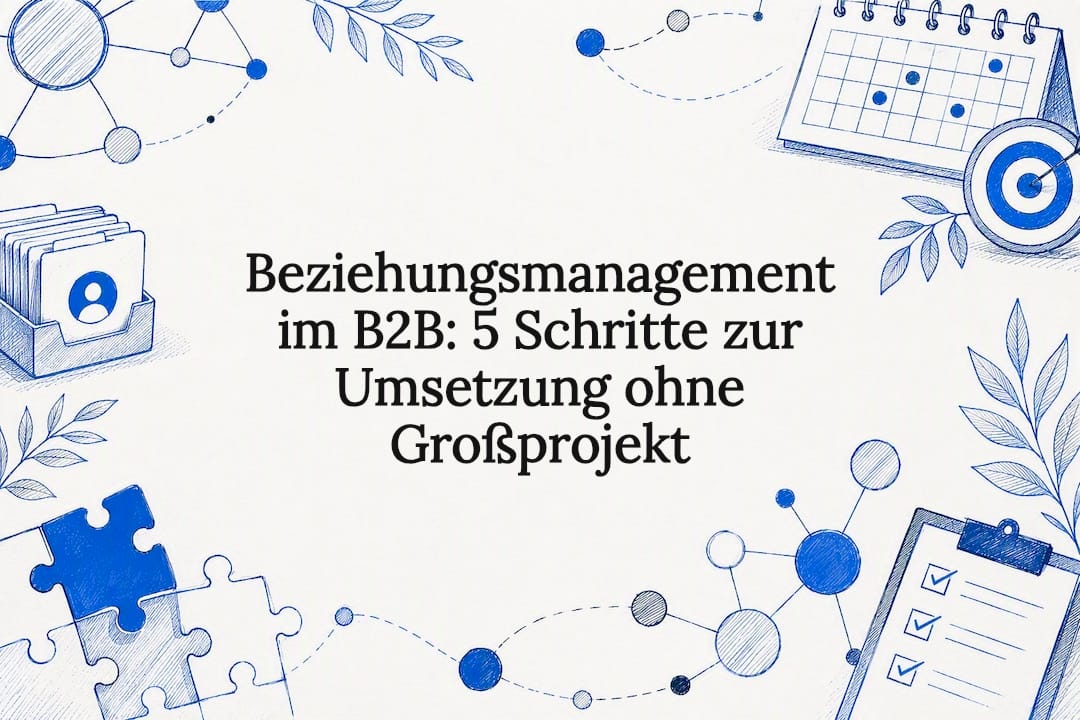 Beziehungsmanagement im B2B: 5 Schritte zur Umsetzung ohne Großprojekt