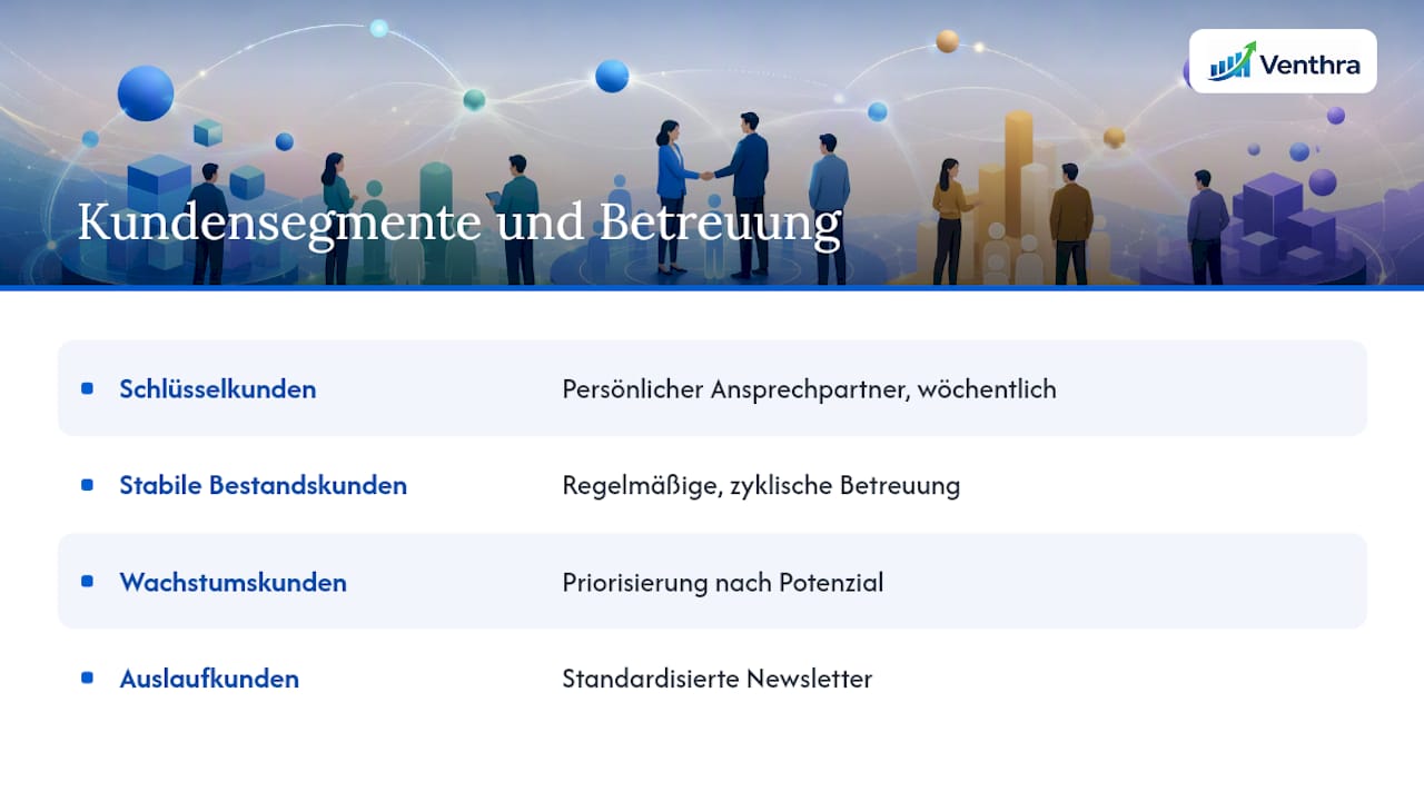 B2B-Kundensegmente und Prioritäten bei der Kontaktaufnahme