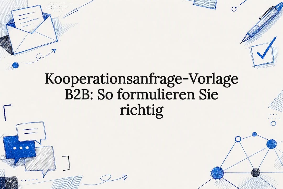 Kooperationsanfrage-Vorlage B2B: So formulieren Sie richtig