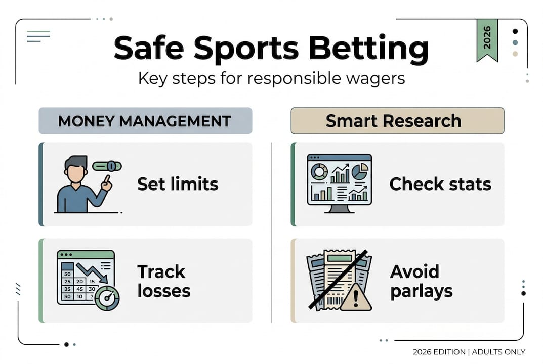 Safe sports betting infographic summary