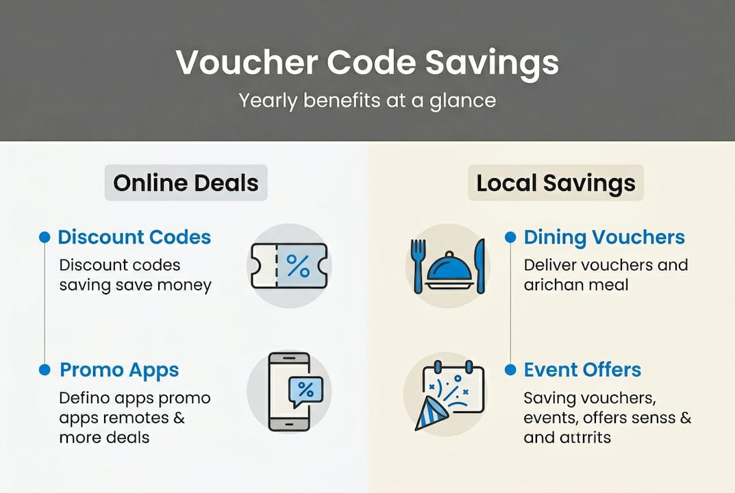 Infographic shows annual voucher code savings