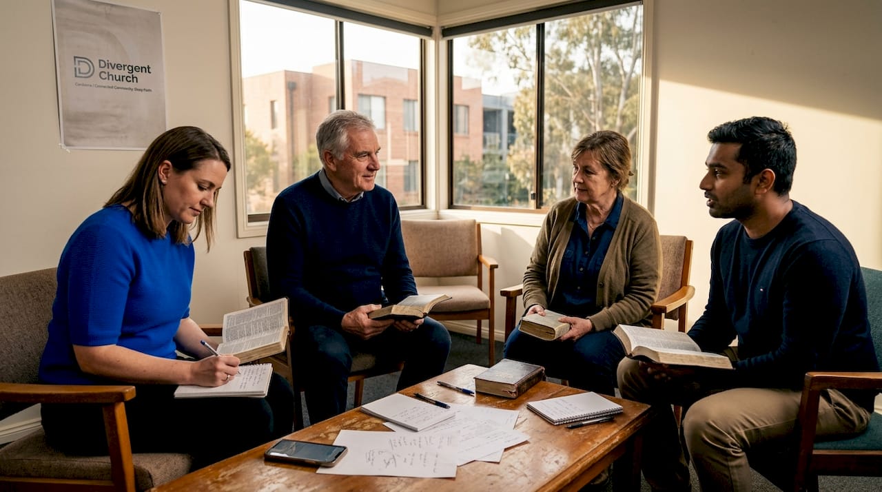Diverse church group in Canberra meeting