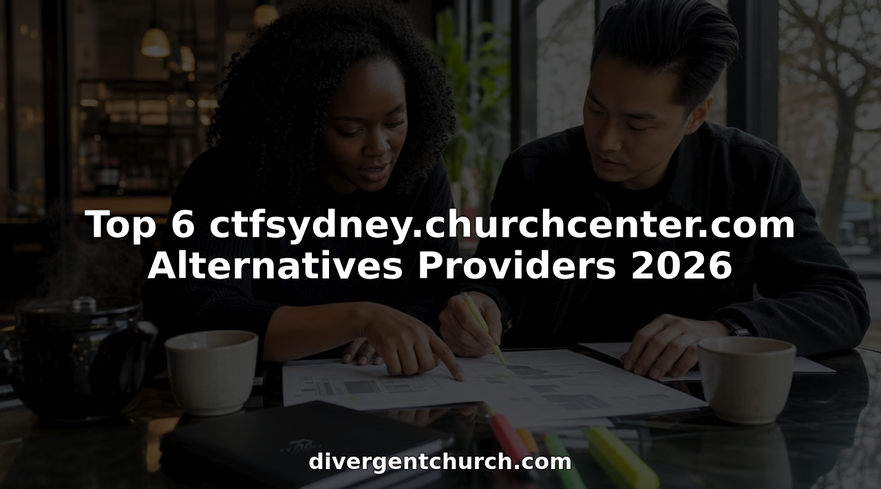 Group planning church community events around table