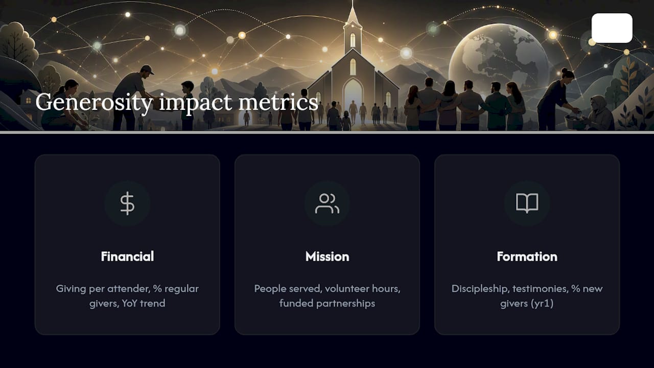 Impact metrics measuring church generosity