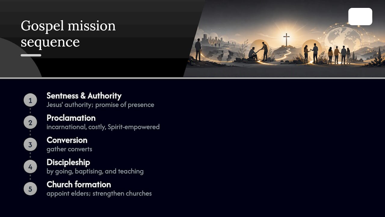 What does the Bible say about gospel mission? — overview diagram