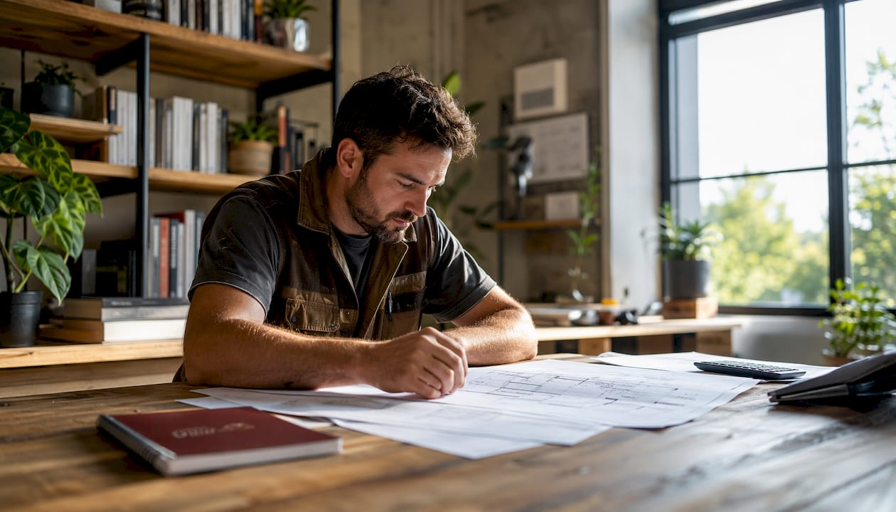 In der Werkstatt wird die Heizlastberechnung von erfahrenen Fachkräften sorgfältig überprüft.