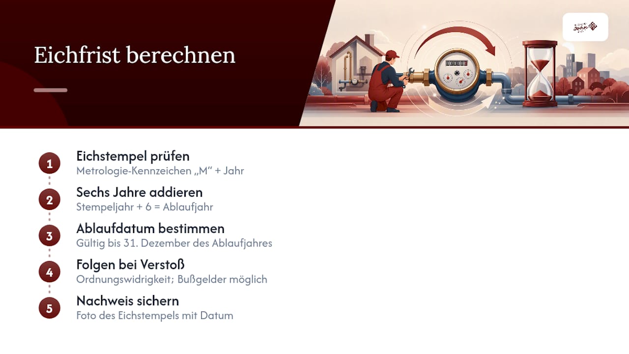 Welche gesetzliche Grundlage gilt beim Wasserzählerwechsel? — overview diagram