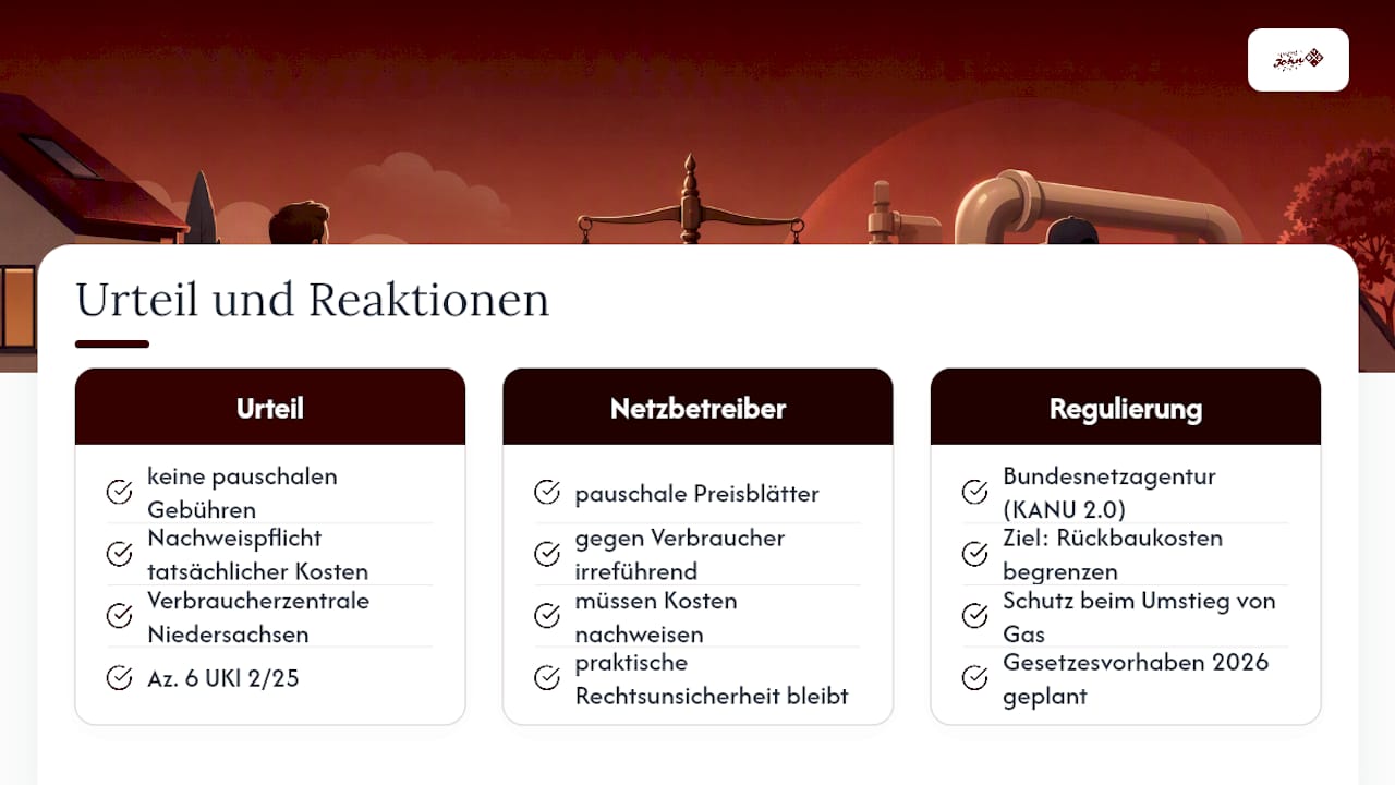 Was sagt das Gerichtsurteil zur Gasanschluss-Stilllegung? — overview diagram