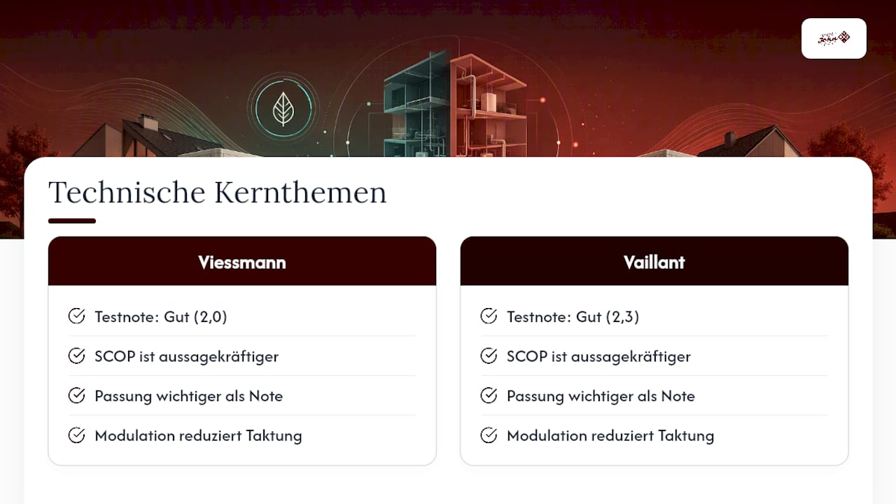 Was unterscheidet Vaillant und Viessmann technisch? — overview diagram