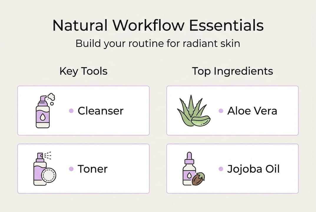 Infographic of skincare routine basics