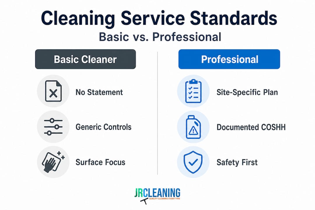 1778035742760 Infographic comparing basic and professional cleaners - J R Cleaning