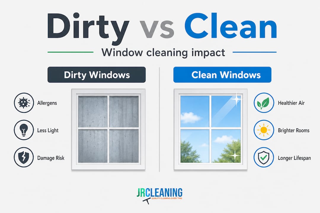 1778219172468 Infographic comparing dirty versus clean window impacts - J R Cleaning