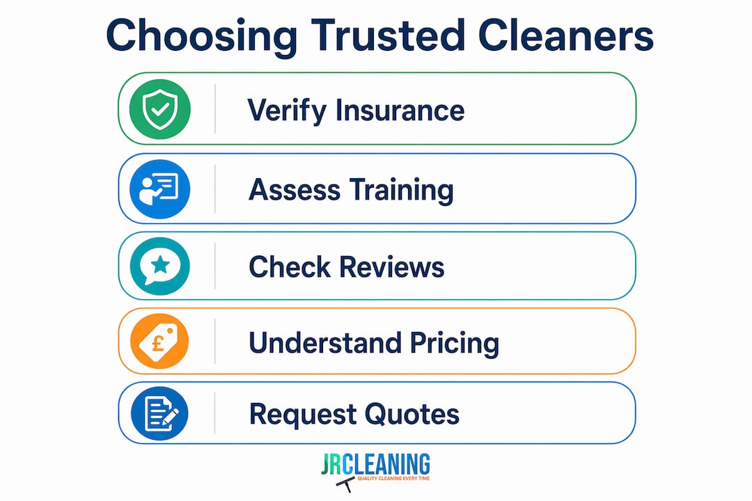 1780289239684 Infographic outlining steps to choose a trusted cleaning company - J R Cleaning