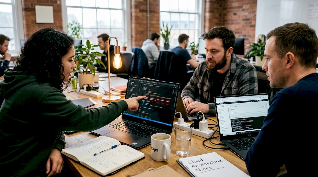 DevOps team reviews AWS automation scripts