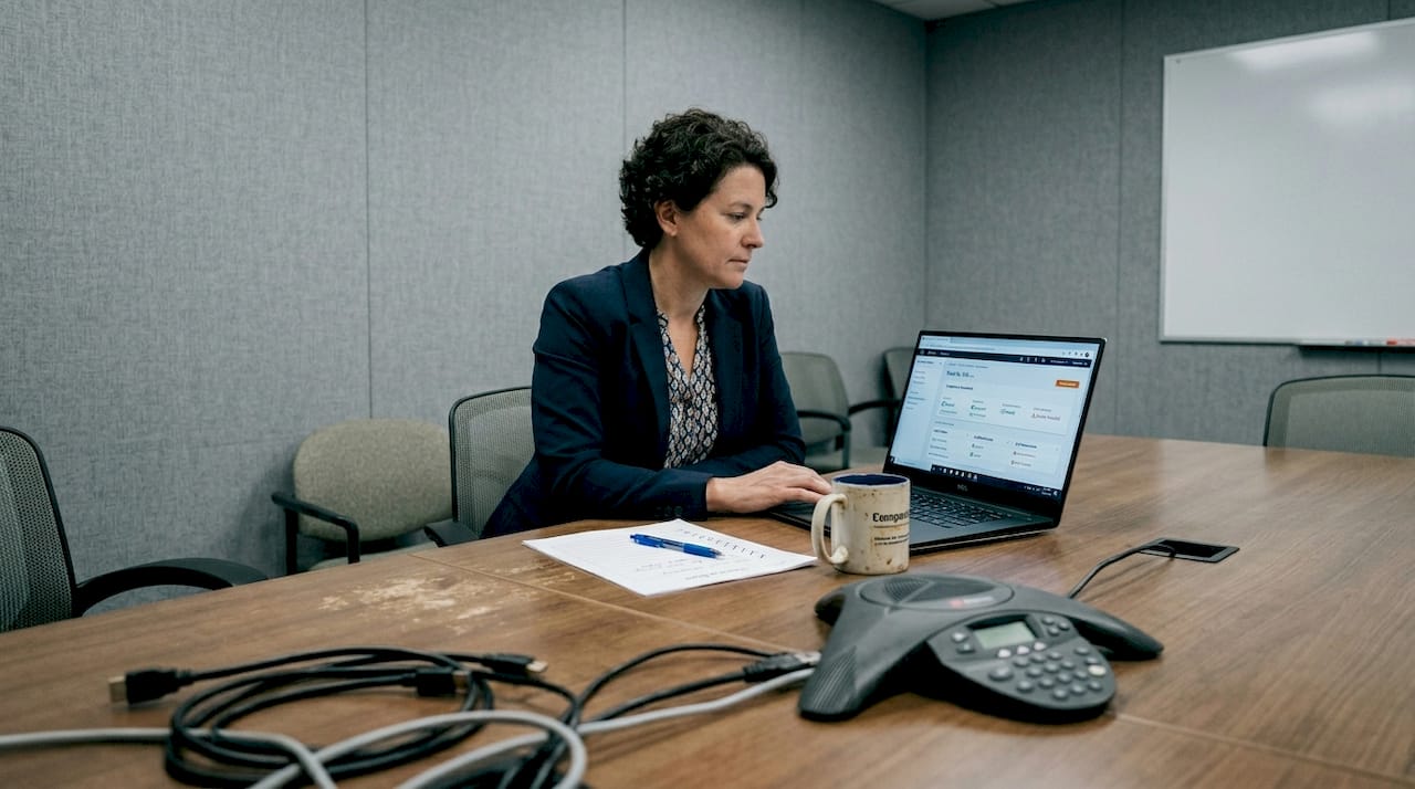 Woman reviewing AWS security compliance checklist